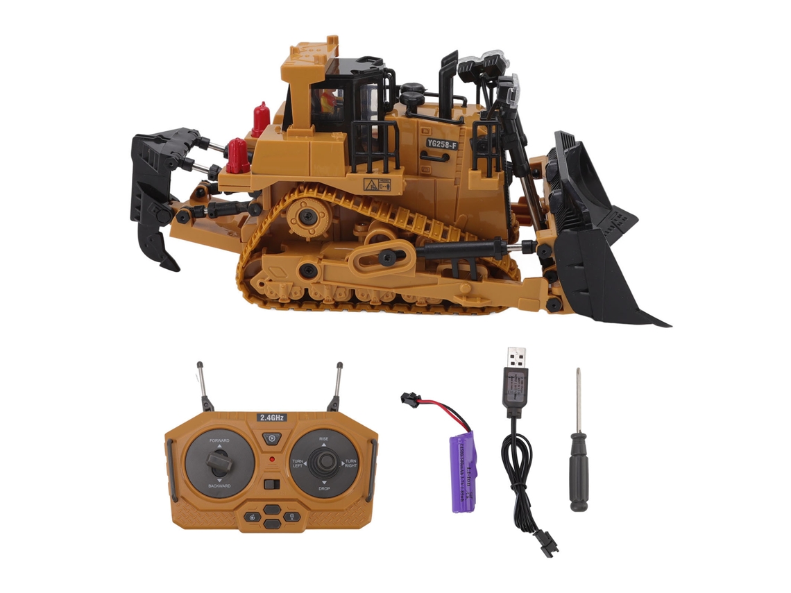 Mali caminhão de Descarga Rc 1/24 Controle Remoto 2.4g 9 Canais Brinquedo Veículo Construção Acima de 6 Anos