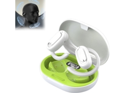 Fone 3D Surround Sound Condução Óssea Orelha Aberta À Prova D'água Pendurado Esportivo Branco JIAPEI