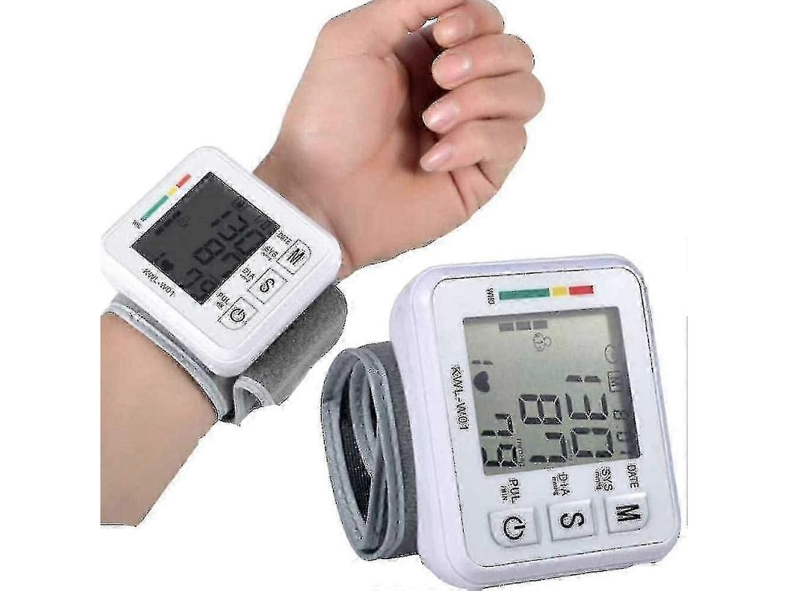 Monitor De Pressão Arterial Automático Com Estojo Portátil, Detecta Batimentos Cardíacos Irregulares E Possui Braçadeira De Pulso Ajustável, Perf