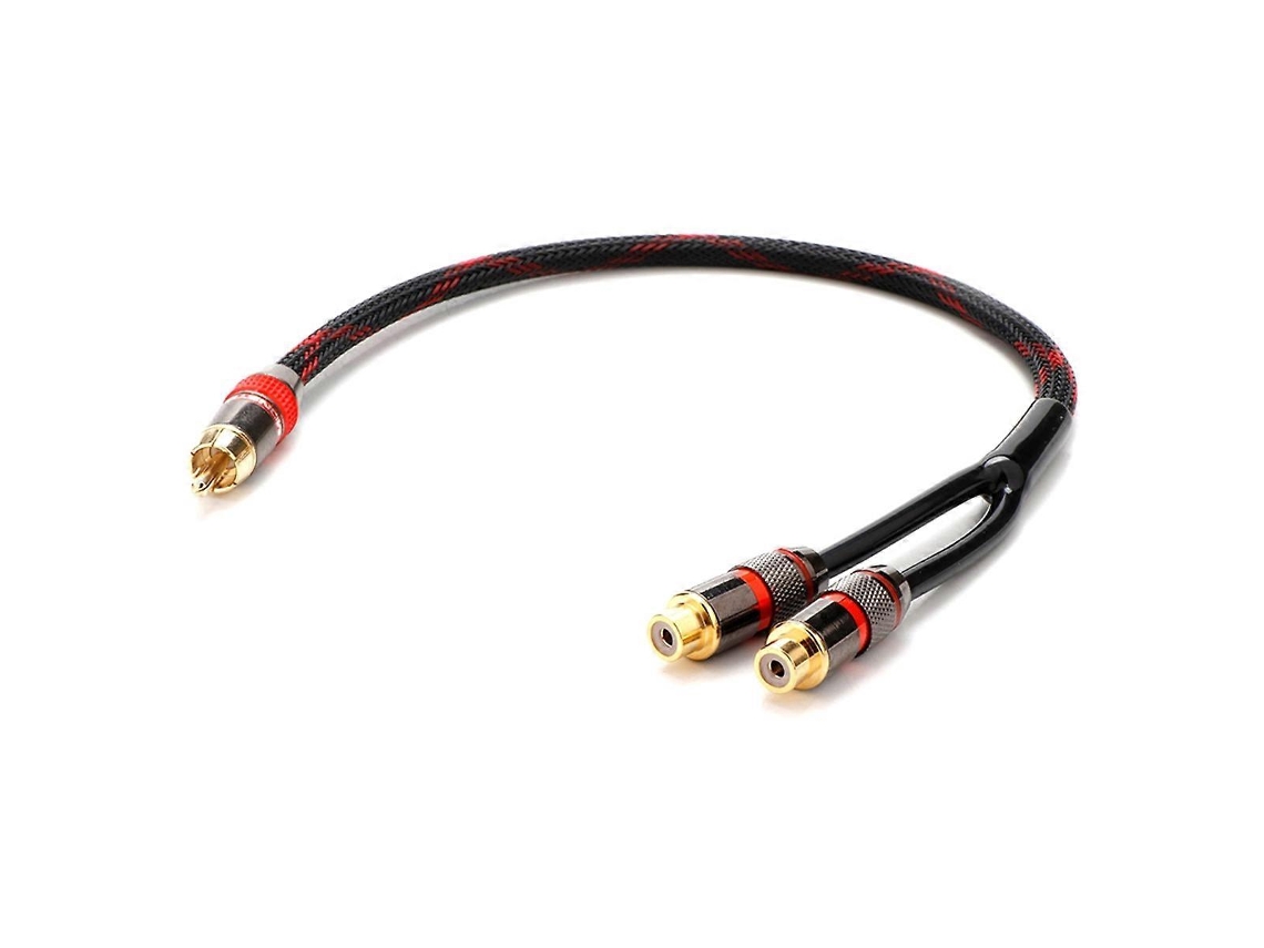 Cabo Divisor Em Y De 30 Cm, Adaptador De Áudio Com Conector Macho Para 2 Conectores Fêmea, Equipamento De Áudio Diy Aquaforge