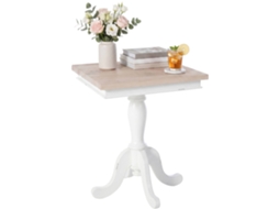 Mesa De Apoio Lorne Natural/branco 50 Cm