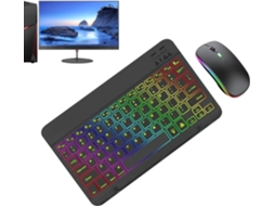Teclado e Mouse com Fio, Teclas Retroiluminadas e Kit de Teclas Retroiluminadas. SFUSHOS