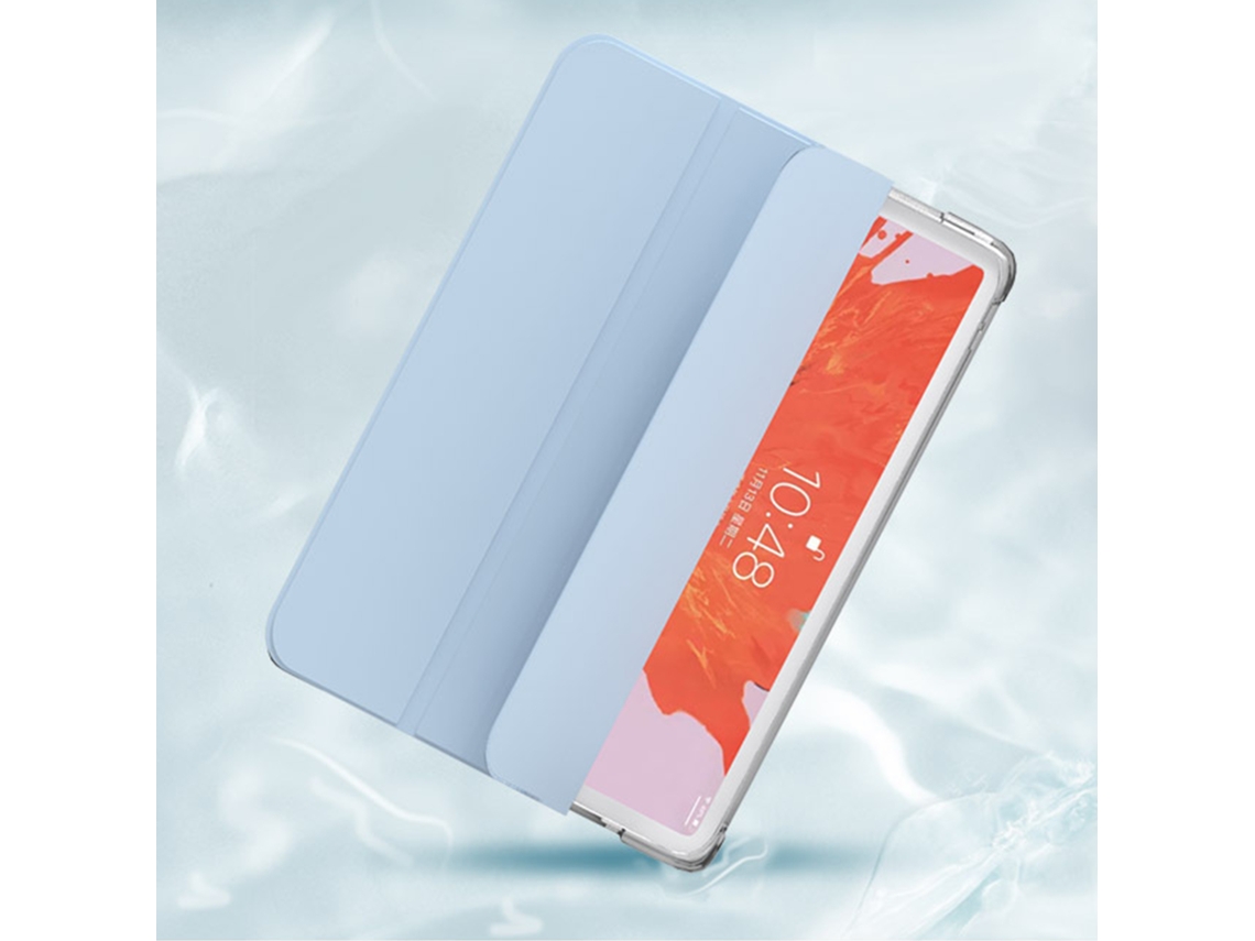 Aetheria capa Protetora para Tablet Ios 10.5in Silicone com Suporte Estável e Porta Lápis Branco