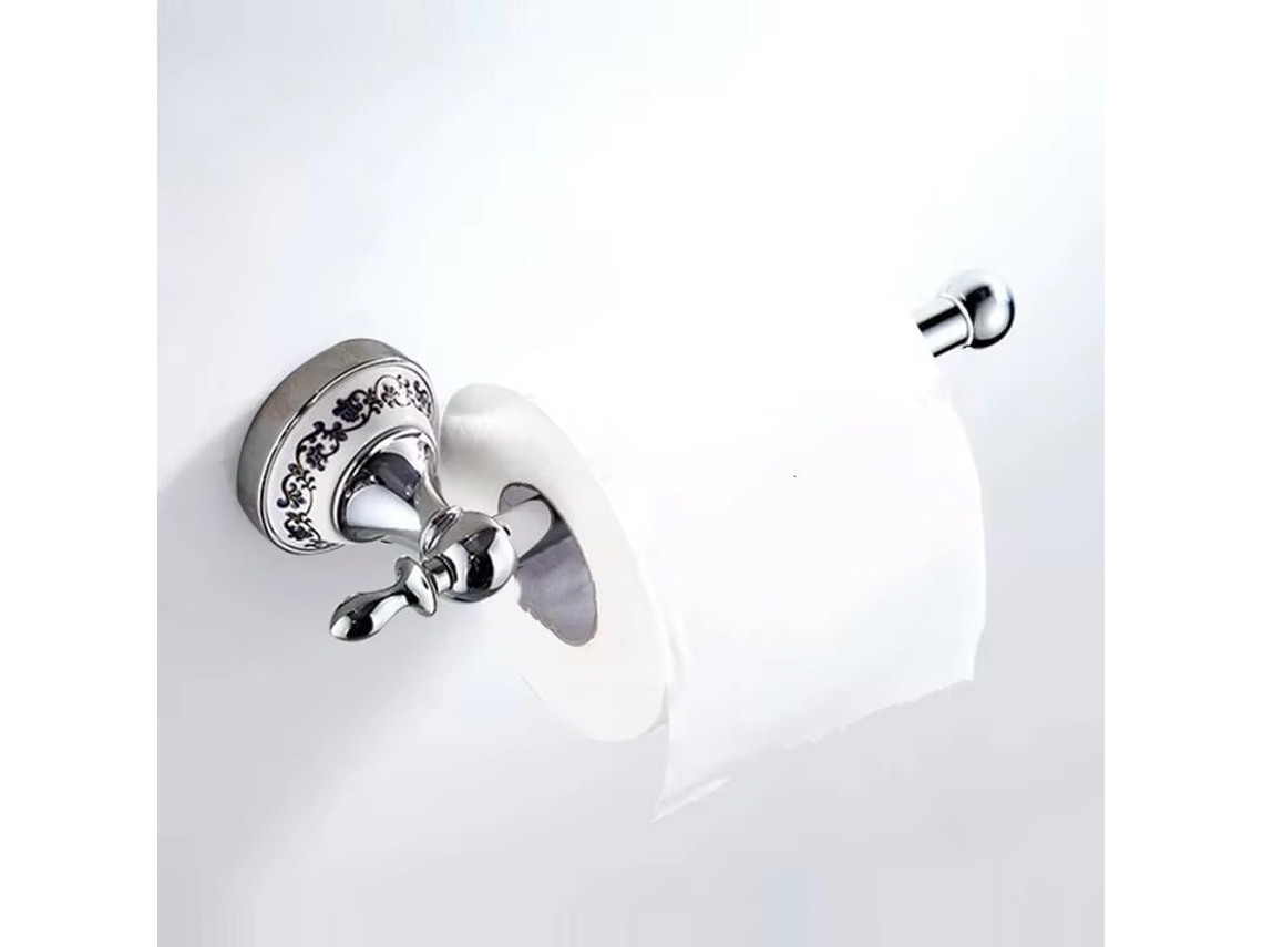 Conjunto De Acessórios Para Banheiro Em Aço Inoxidável E Cerâmica, Incluindo Gancho Para Roupão, Porta Papel Higiênico