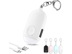Alarme de lobo recarregável para crianças, meninas, adultos e estudantes com sirene LED à prova d'água IP44.