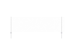 Conjunto 1 Painel De Cerca Vidaxl Prateado Aço (10 X 0,8 M)