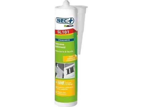 Selante de Silicone para Construção 310ml Illbruck Branco Antifúngico Boa Adesão Resistente à Temperatura