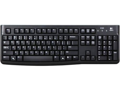 Teclado LOGITECH K120 Nordic (Com Cabo - Layout Nórdico)
