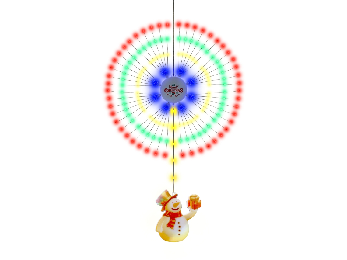 Luzes De Natal Em Forma De Fogo De Artifício Coloridas 8 Modos Ip65