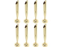Conjunto de 8 Porta canetas Metal Dourado, Mesa Individuais em Cobre, Fáceis Limpar, Design Minimalista para R
