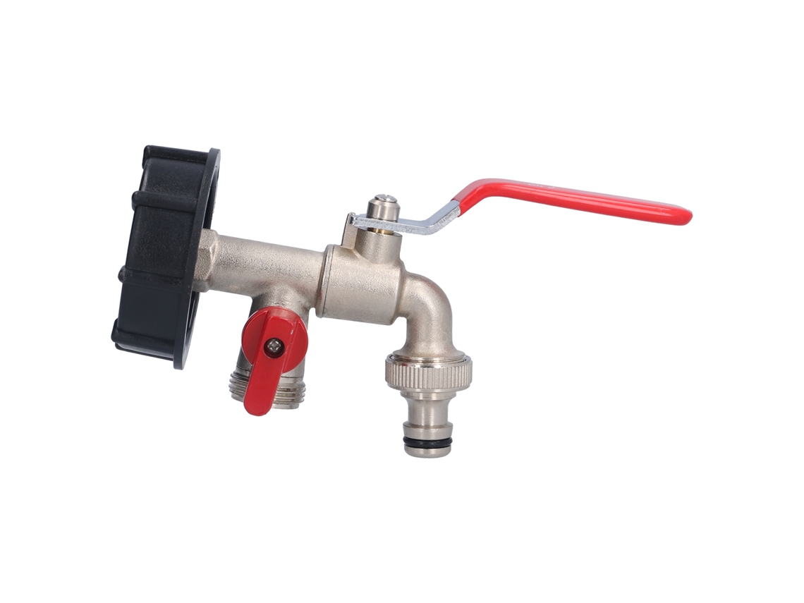 Laxiscreed Adaptador Para Ibc Tote Com Dupla Conexão Em Latão De Alta Qualidade