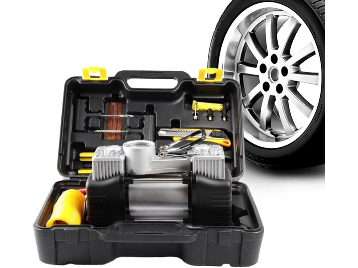 Bomba De Ar 12v Para Caixa De Ferramentas, Compressor E Suporte.
