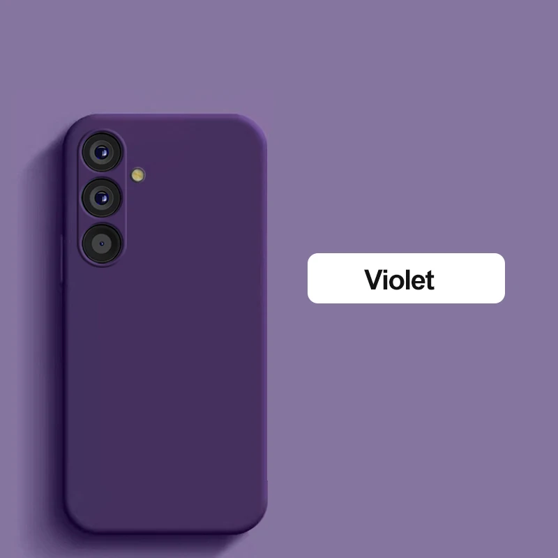 Capa De Silicone Líquido Para Câmera (galaxy S24 Roxa) Para Samsung