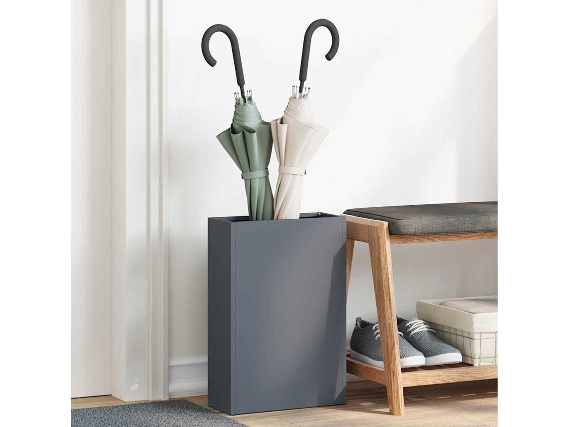 Vidaxl Suporte Para Guarda-chuva De Chuva Antracite 28 X 12 X 41 Cm