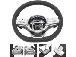 Volante Amg Line em Couro Nappa para Classe A/b/c/e/s/g/glc/gle SFUSHOS (2010 em Diante)