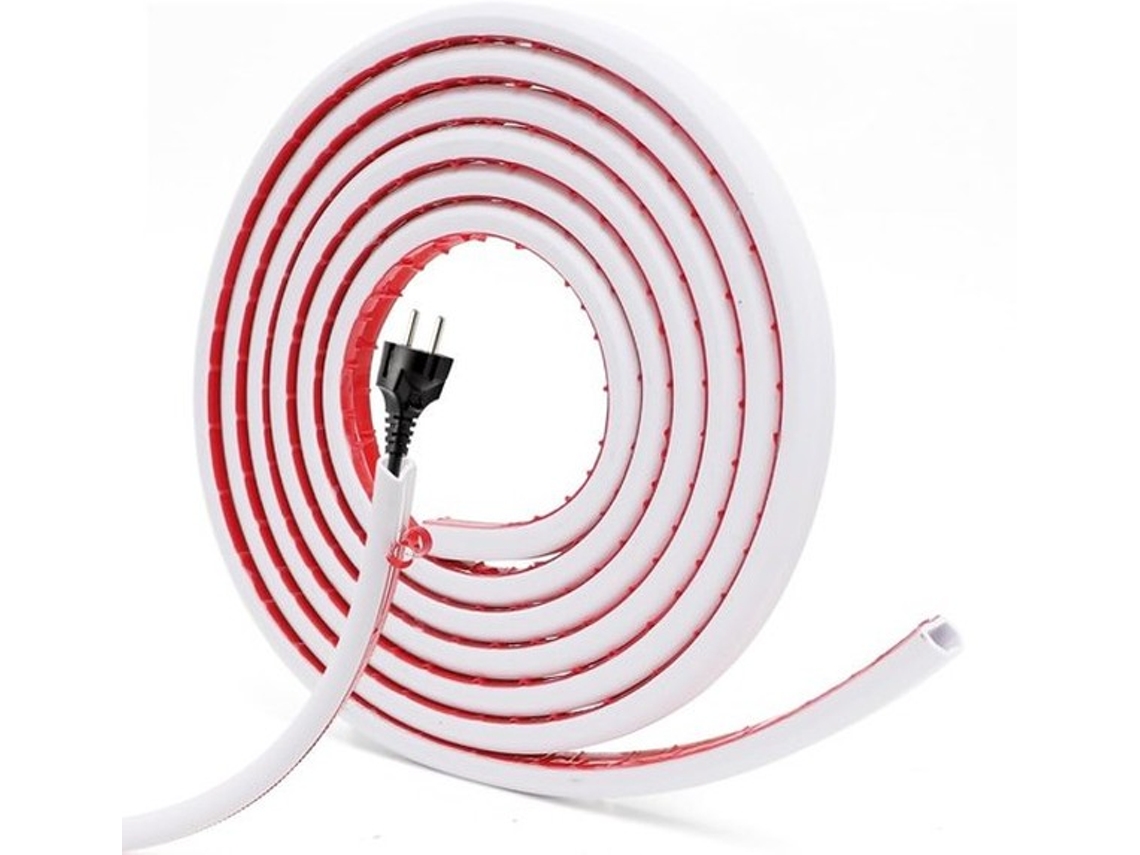 Cabo De Gás 3 M Autoadesivo Com Fita De Espuma, Pronto Para Instalação Na Parede, Chão, Para Casa, Escritório, Escola, 15 X 10 X 300 Mm