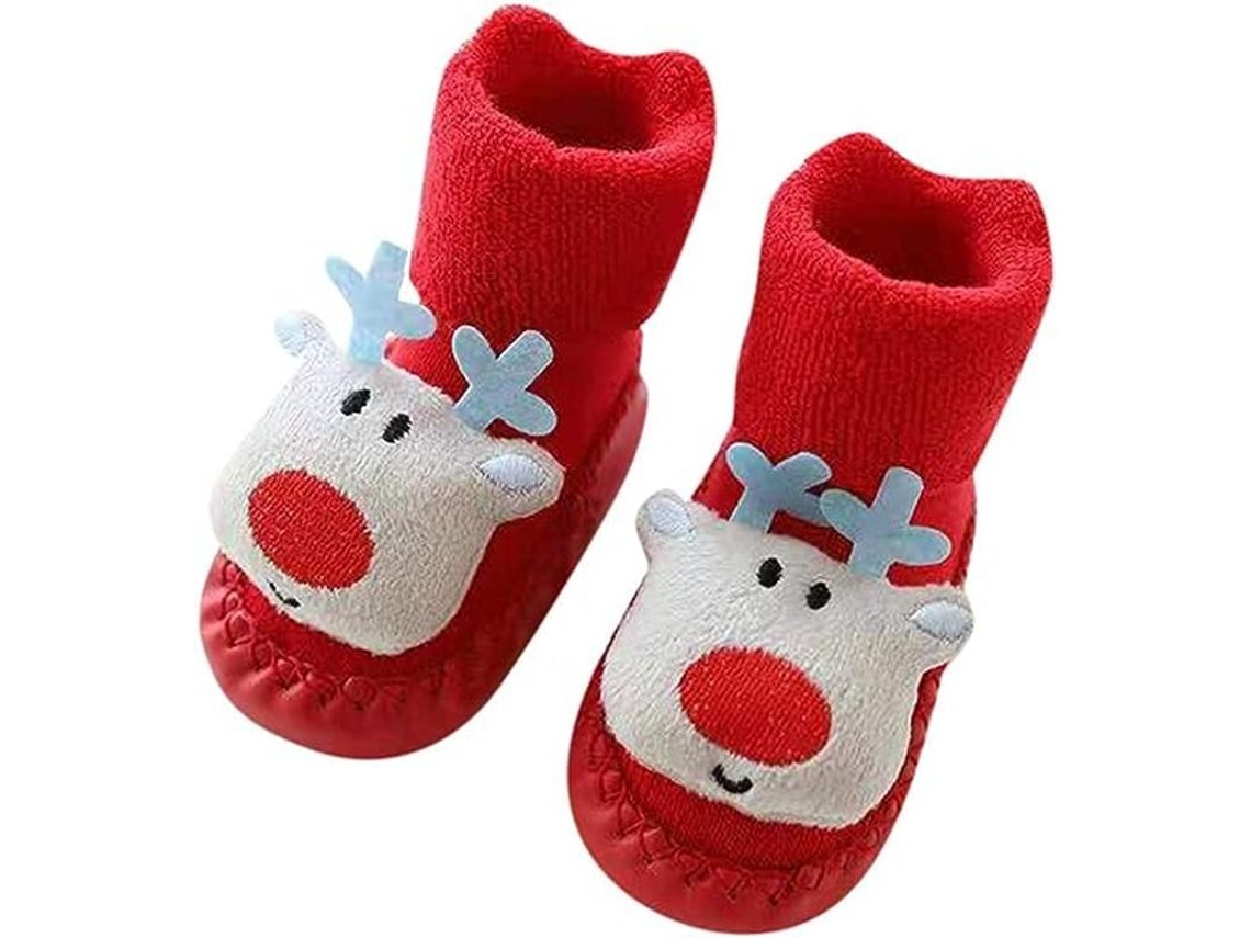 2026-calcetines Zapatos Antideslizantes Navideños Para Niños Y Niñas Bebé (11cm)
