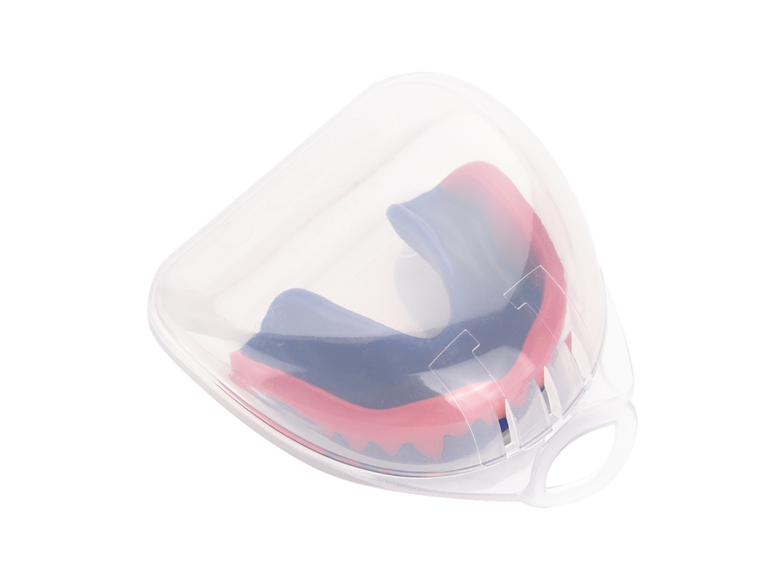 Protetor De Goma Bucal Profissional Para Karatê E Boxe, Escudo Dental Azul E Vermelho