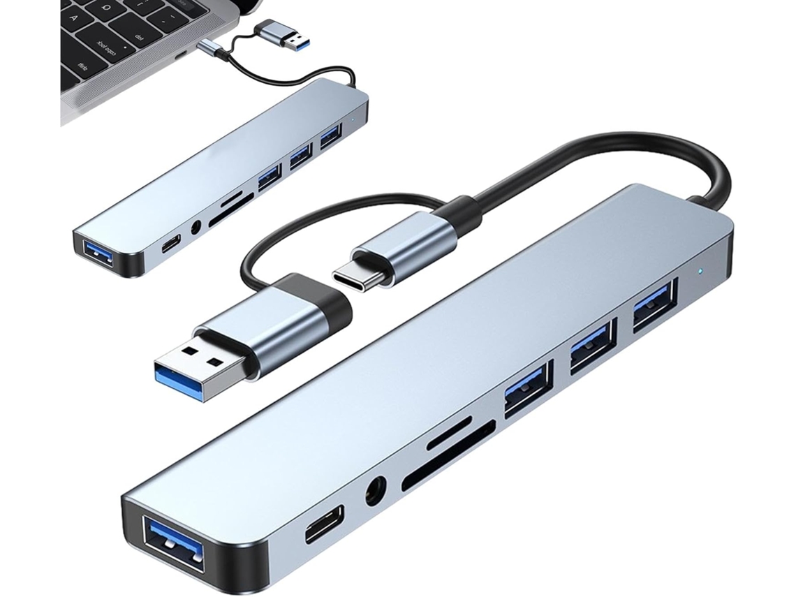 Estação De Acoplamento Usb-c De Porta Dupla 8 Em 1