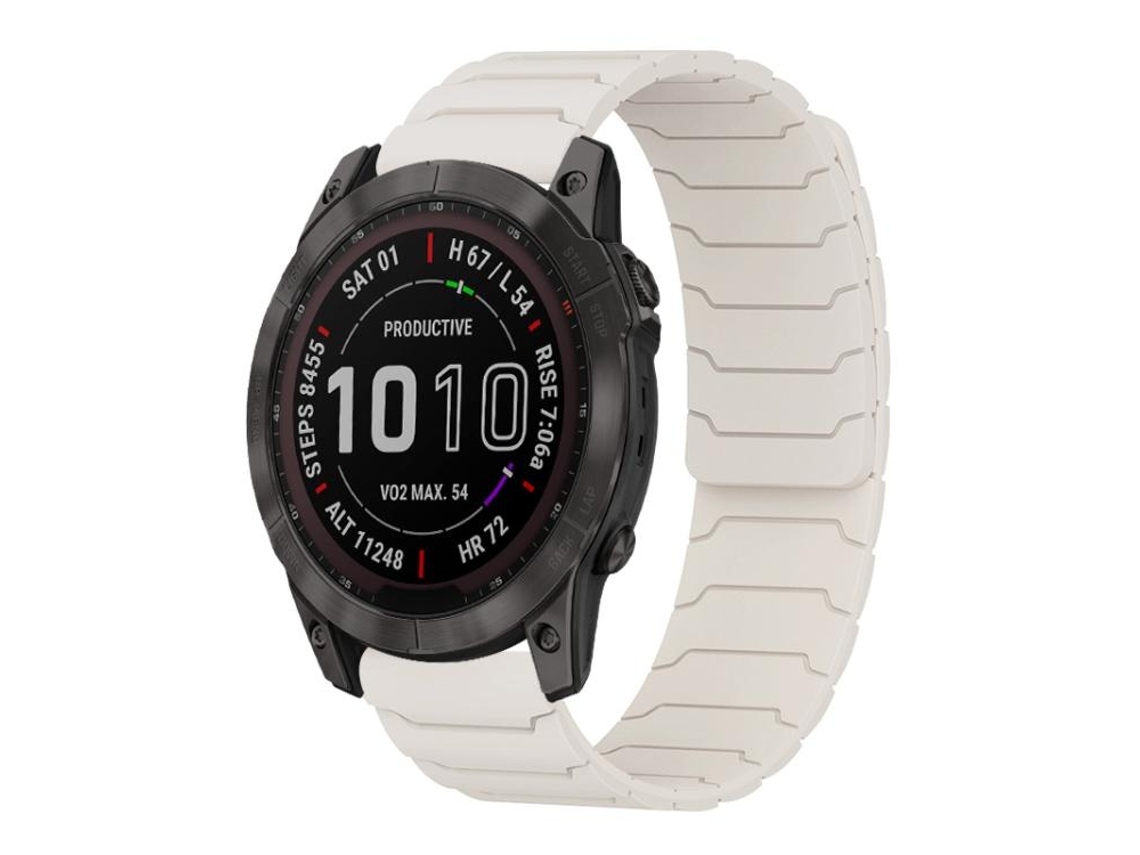 Bracelete para Garmin Fenix 8 / 7x / 6x / 5x Silicone Magnético Starlight XIAOMOYU (26mm)