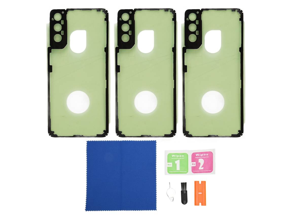 Kit de Cristal Frontal e Traseiro para Galaxy S10e com Ferramentas e Adesivos S/MARCA