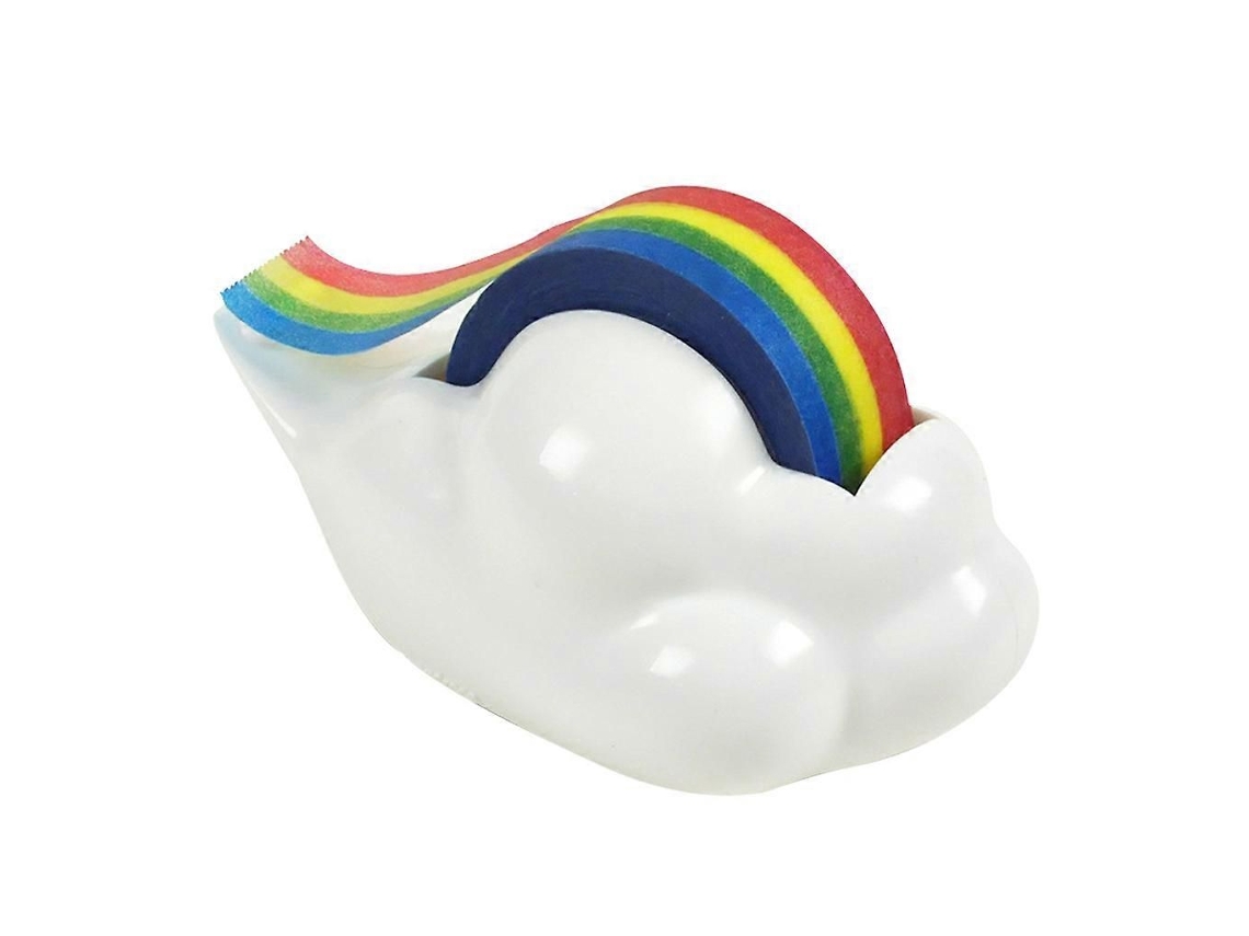 Dispensador De Fita Adesiva Em Formato Nuvem Arco-íris Fofa, Reutilizável E Decorativa, Ideal Para Artesanato, S Crapbooking Diários (1 Conju