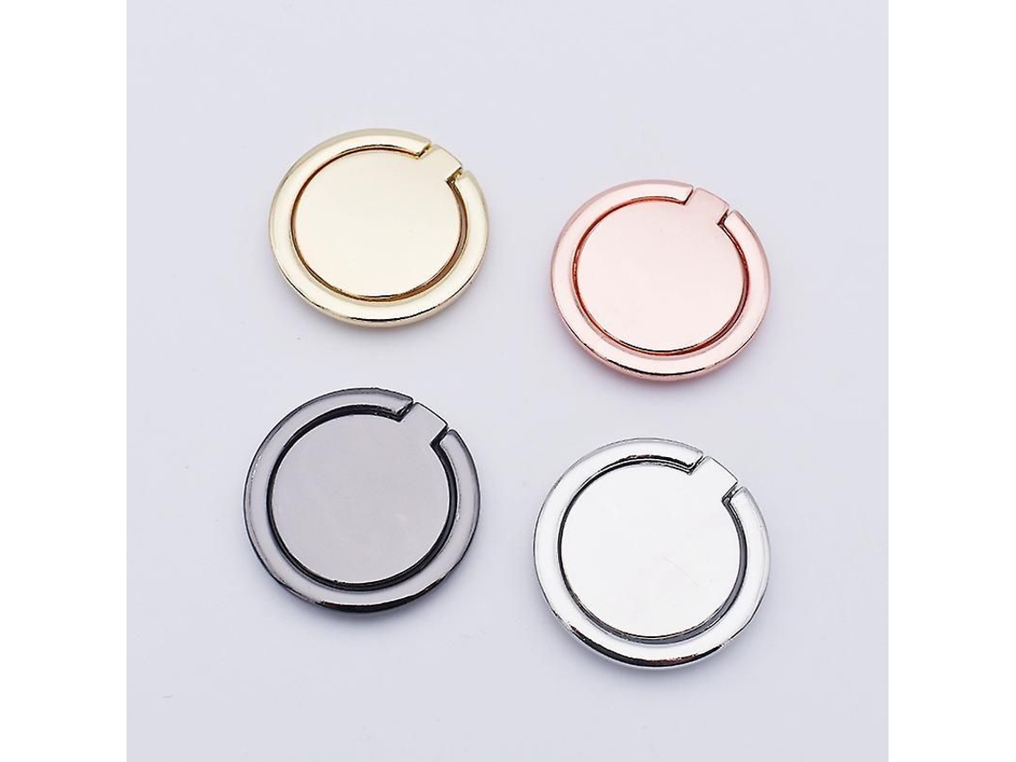 Soporte Universal De Teléfono Móvil Rotación 360 Grados Anillo Metálico Regalo 4 Piezas Color Imagen