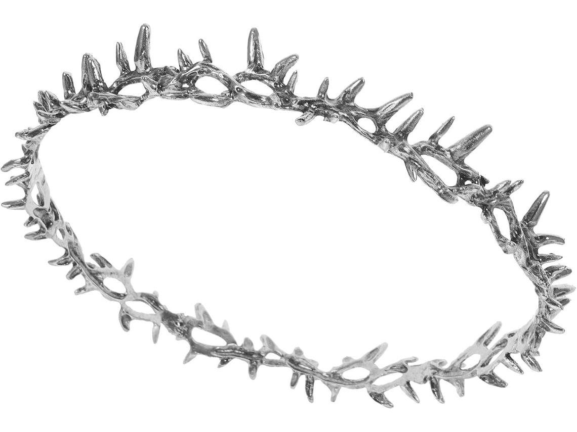 Coroa De Festa Em Metal Prateado Antigo Ciieeo, Tiara De Espinhos, Acessório Para