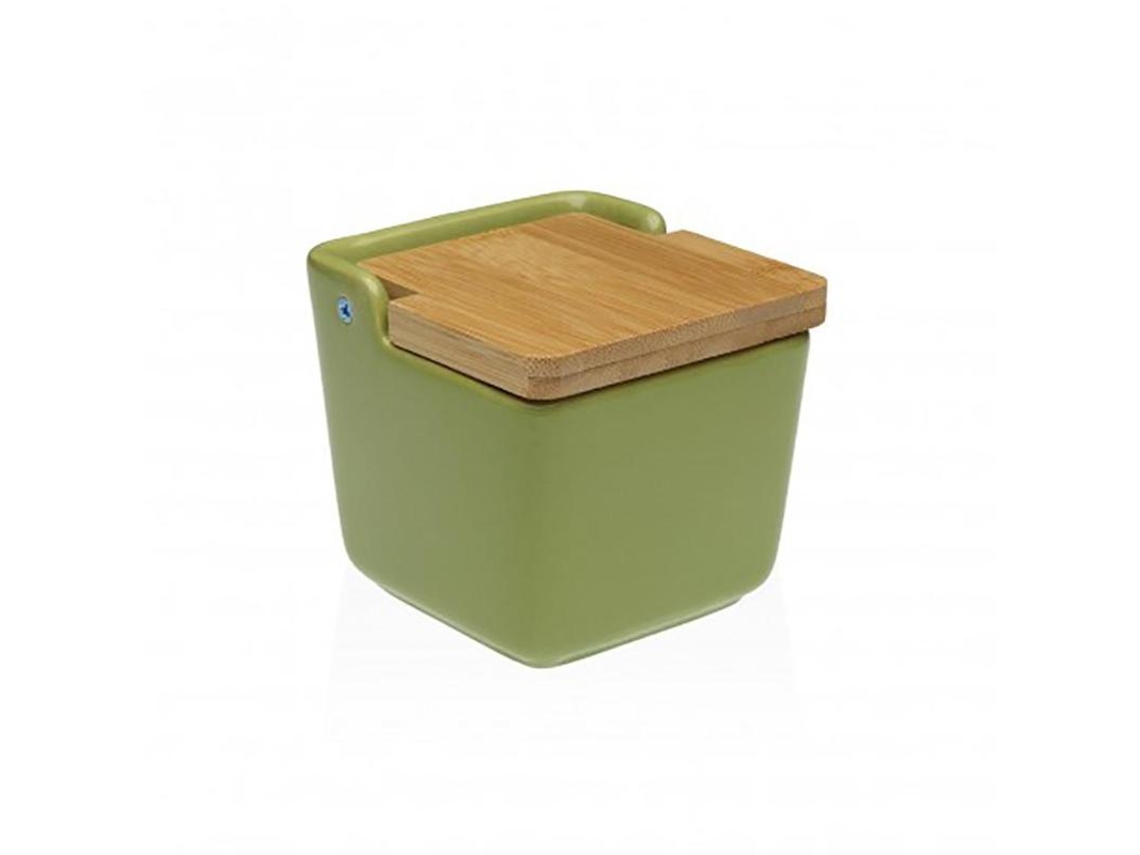 Salero 8,8x8,8x8,5 Cm Verde Oliva Versa