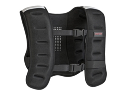 Colete Ponderado 8 kg com Cintas Ajustáveis e Faixas Refletivas, neoprene e areia, 43x33 cm, preto BTFORUS