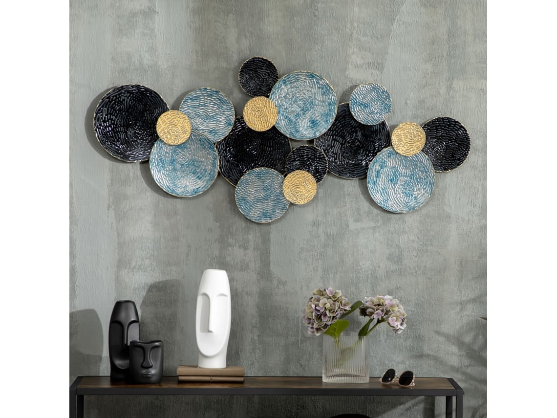 Decoração De Parede Em Metal, Multicolorido