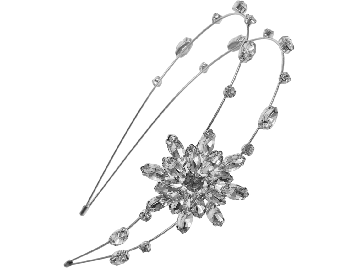 Tiara Feminina Elegante, Acessório De Cabelo Floral Brilhante, Ideal Para Casamentos E Eventos.