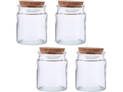 Conjunto de 4 potes de vidro com versículos SFUSHOS