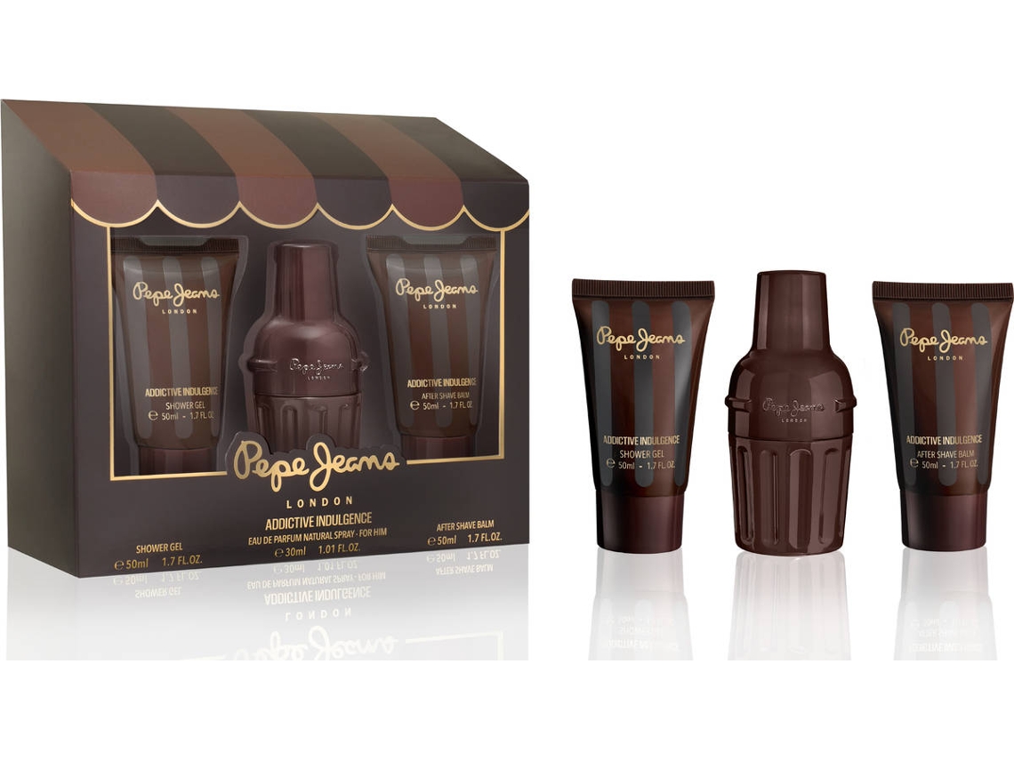 PEPE JEANS ADDICTIVE INDULGENCE for HIM Gift Set EDT 30ml + SG 50ml + AS 50ml