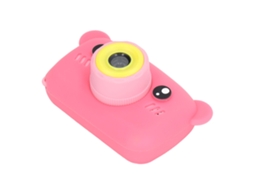 Primerox câmera Infantil Digital Cartoon Bonita com Tela 2.0 Polegadas e Jogos Presente Rosa