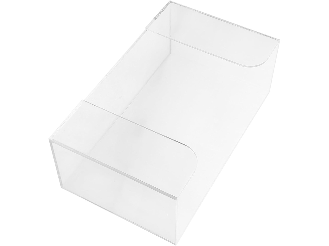 Caixa Porta-lenços De Papel Em Acrílico Resistente E Com Design Simples.
