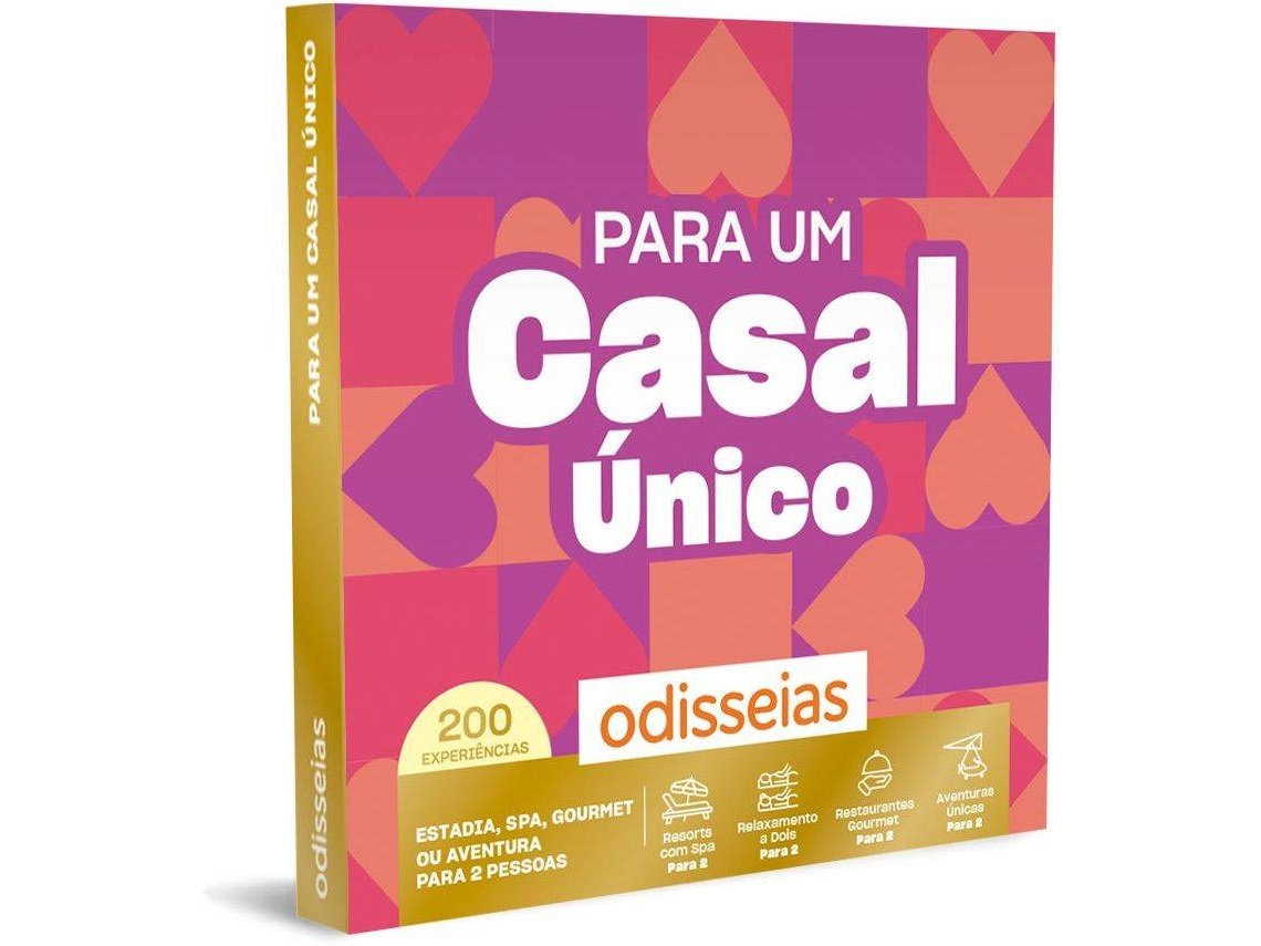 Pack Presente Odisseias - Para um Casal Único |Experiência Alojamento, SPA, gourmet ou aventura | 2 pessoas
