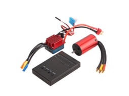Mali conjunto de Motor Brushless 2845 3700kv Impermeável com Esc 35a e Cartão de Programação para Carro Rc 1/12