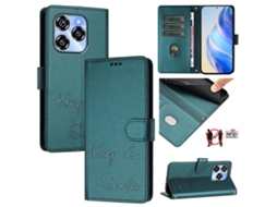 Capa De Couro Para Celular Com Rfid E Relevo Smile