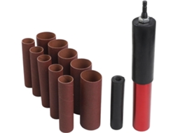 Kit Com 2 Tambores De Lixa De Borracha Para Furadeira Com Adaptador.