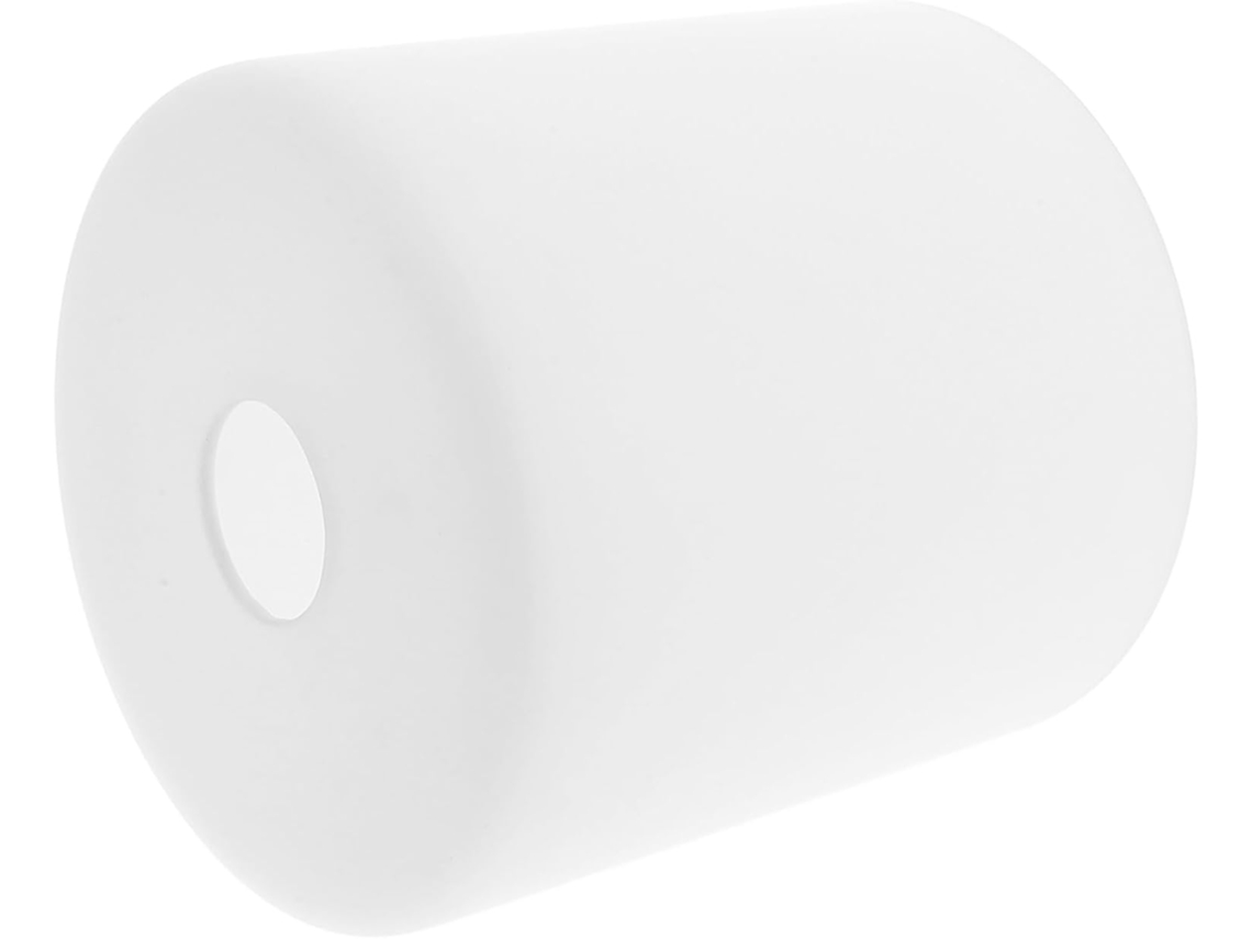 Difusor de Luz Suave Cilíndrico em Vidro Branco Fosco, Resistente a Impactos, para Luminária de Cabeceira Ou Lustre de Parede. SFUSHOS