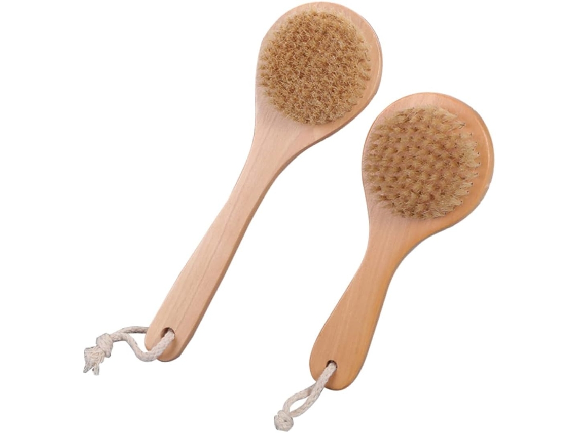 Lurelia Conjunto De 2 Escovas Esponja De Banho Para Duche, Esponja Suave, Cabo Longo E Cerdas Macias, Uso Diário