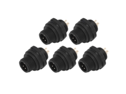 Conector Ip67 4 Pinos Plug Soquete E7 Buckle 5pcs S/MARCA