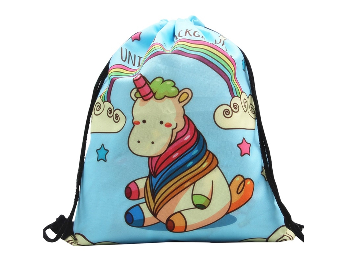 Bolsa Clássica com Cordão com Motivo de Unicórnio Nº 9