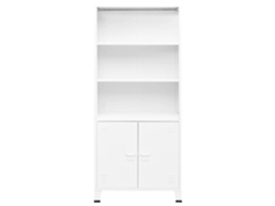 Estante Industrial 80x32x180 Cm Aço Branco MAISON EXCLUSIVE