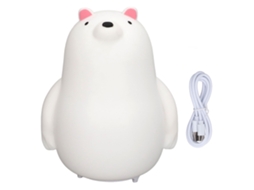 2026 lâmpada de Noite Urso de Silicone Led de 7 Cores com Carregamento Usb para Presente Quarto Bebê Quarto Corredor