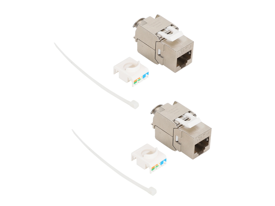 Módulo De Rede (tipo De Trava Sem Ferramenta Gigabit) 2un Conector Fêmea Cat6