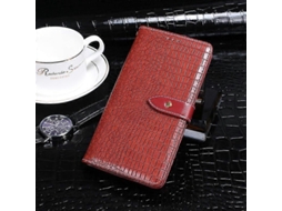 Capa De Celular Idewei Com Textura De Crocodilo E Aba Horizontal Em Couro Para Oppo K9x.