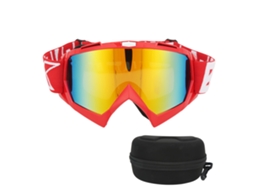 Óculos Laxiscreed Off Road Moto Vermelho Para Proteção E Estilo