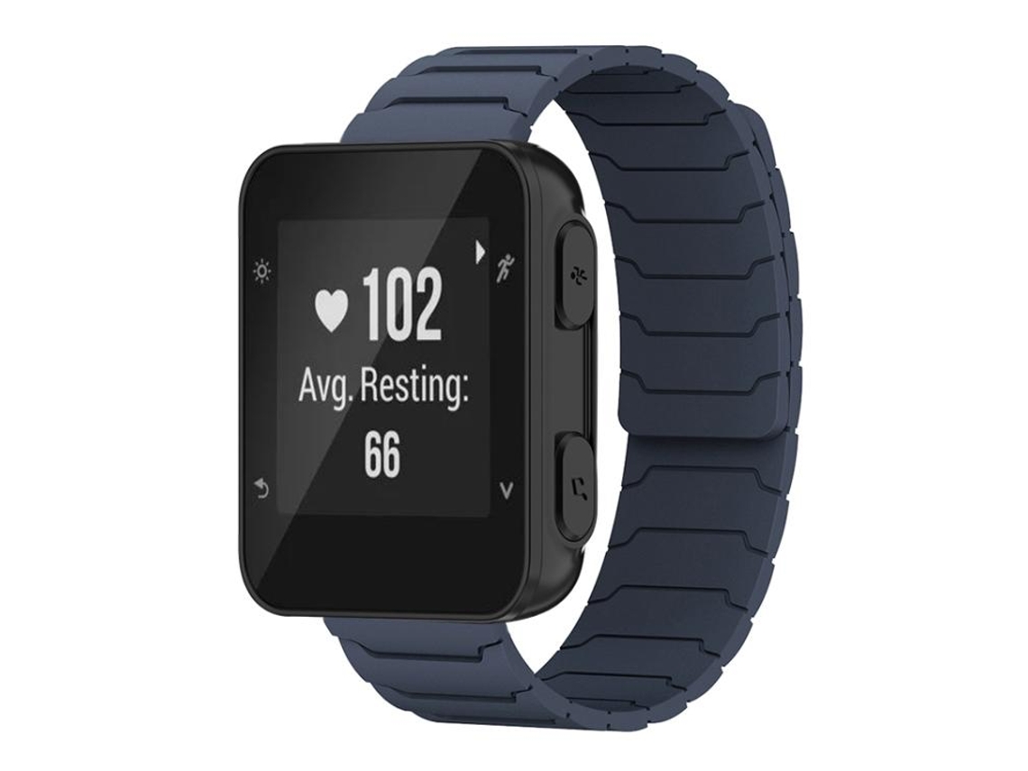 Bracelete para Garmin Forerunner 35 / 30 / 35j Silicone Magnético Azul Meia noite XIAOMOYU (20mm)